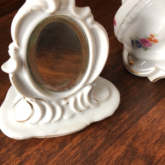 Antique DERMAY Porcelain Bath Dresser Box | Powder Box - Picture 10 of 13